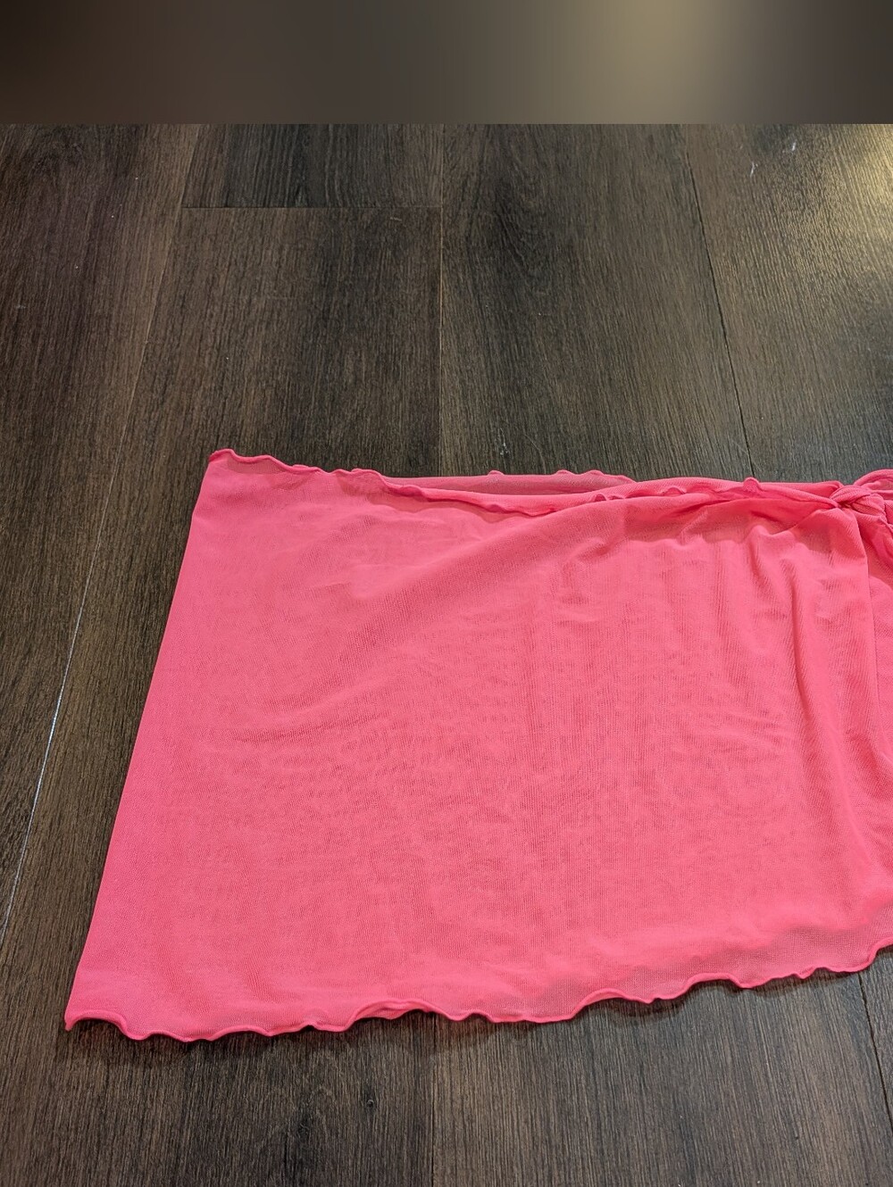 Sz. S hot pink side tie beach wrap skirt